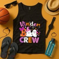 Kinder Boo Crew Kindergarten Teacher Halloween Matching Tank Top thumb 4