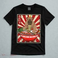 Kawaii bird Capybara Eating Ra Noodles Anime Japanese T-Shirt thumb 5
