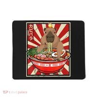 Kawaii bird Capybara Eating Ra Noodles Anime Japanese Mousepad thumb 0
