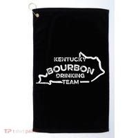 Kentucky Bourbon Drinking Team State Whiskey Lover Golf Towel thumb 0