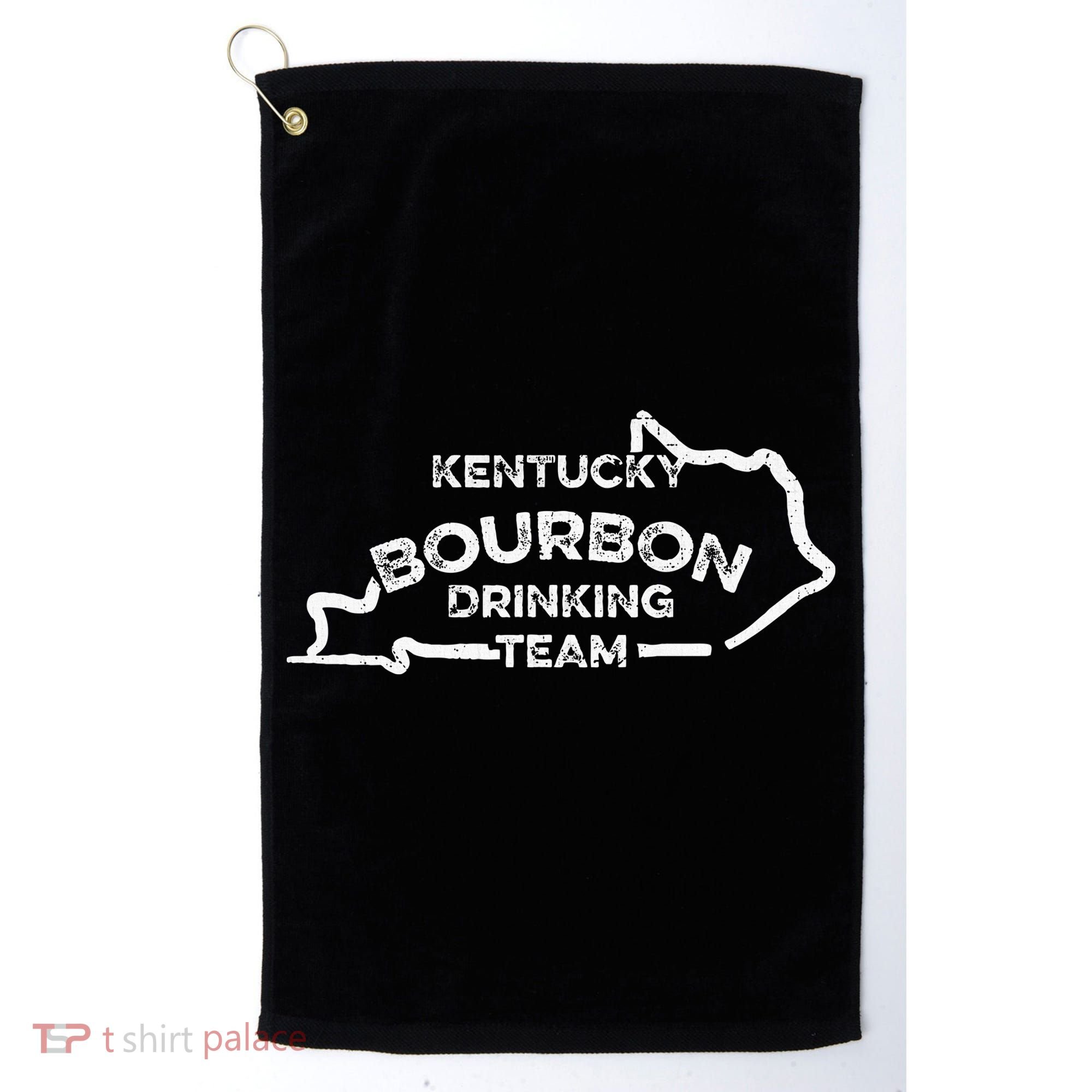 Kentucky Bourbon Drinking Team State Whiskey Lover Golf Towel