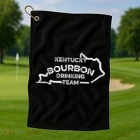 Kentucky Bourbon Drinking Team State Whiskey Lover Golf Towel thumb 1