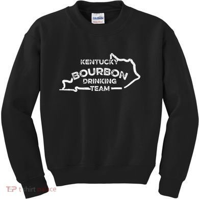 Kentucky Bourbon Drinking Team State Whiskey Lover Kids Sweatshirt