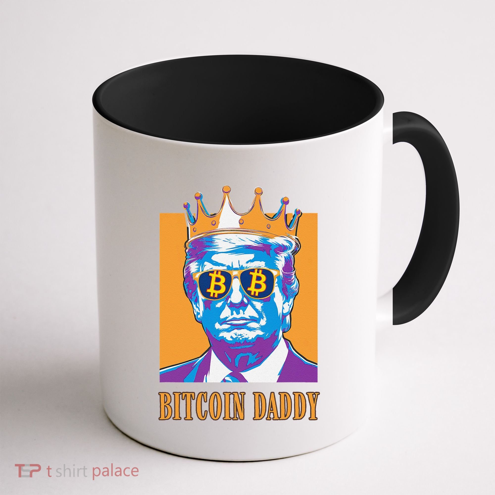 Kawaii Bitcoin Daddy Trump Crypto King Bitcoin Chill Bullrun Coffee Mug