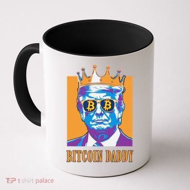 Kawaii Bitcoin Daddy Trump Crypto King Bitcoin Chill Bullrun Coffee Mug