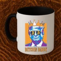 Kawaii Bitcoin Daddy Trump Crypto King Bitcoin Chill Bullrun Coffee Mug thumb 2