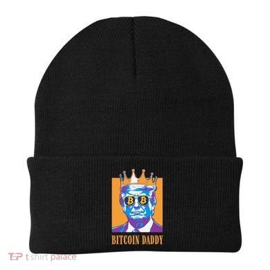 Kawaii Bitcoin Daddy Trump Crypto King Bitcoin Chill Bullrun Beanie