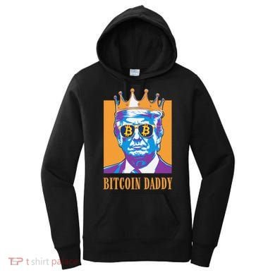 Kawaii Bitcoin Daddy Trump Crypto King Bitcoin Chill Bullrun Women's Hoodie