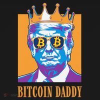 Kawaii Bitcoin Daddy Trump Crypto King Bitcoin Chill Bullrun Women's Hoodie thumb 2