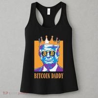 Kawaii Bitcoin Daddy Trump Crypto King Bitcoin Chill Bullrun Women's Tank Top thumb 3