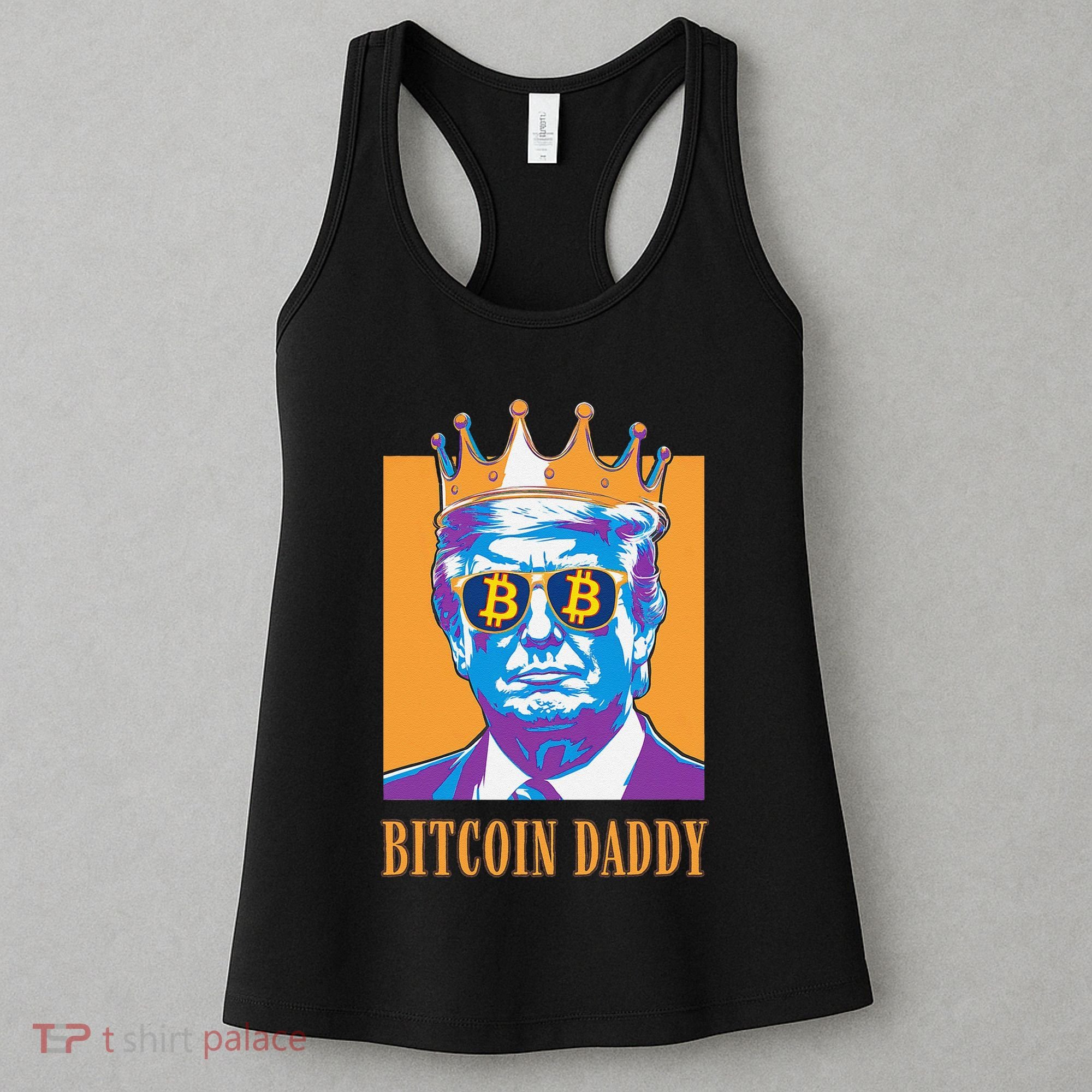 Kawaii Bitcoin Daddy Trump Crypto King Bitcoin Chill Bullrun Women's Tank Top