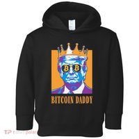 Kawaii Bitcoin Daddy Trump Crypto King Bitcoin Chill Bullrun Toddler Hoodie thumb 0