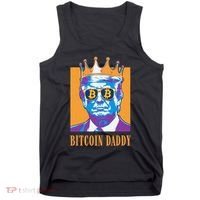 Kawaii Bitcoin Daddy Trump Crypto King Bitcoin Chill Bullrun Tank Top thumb 0