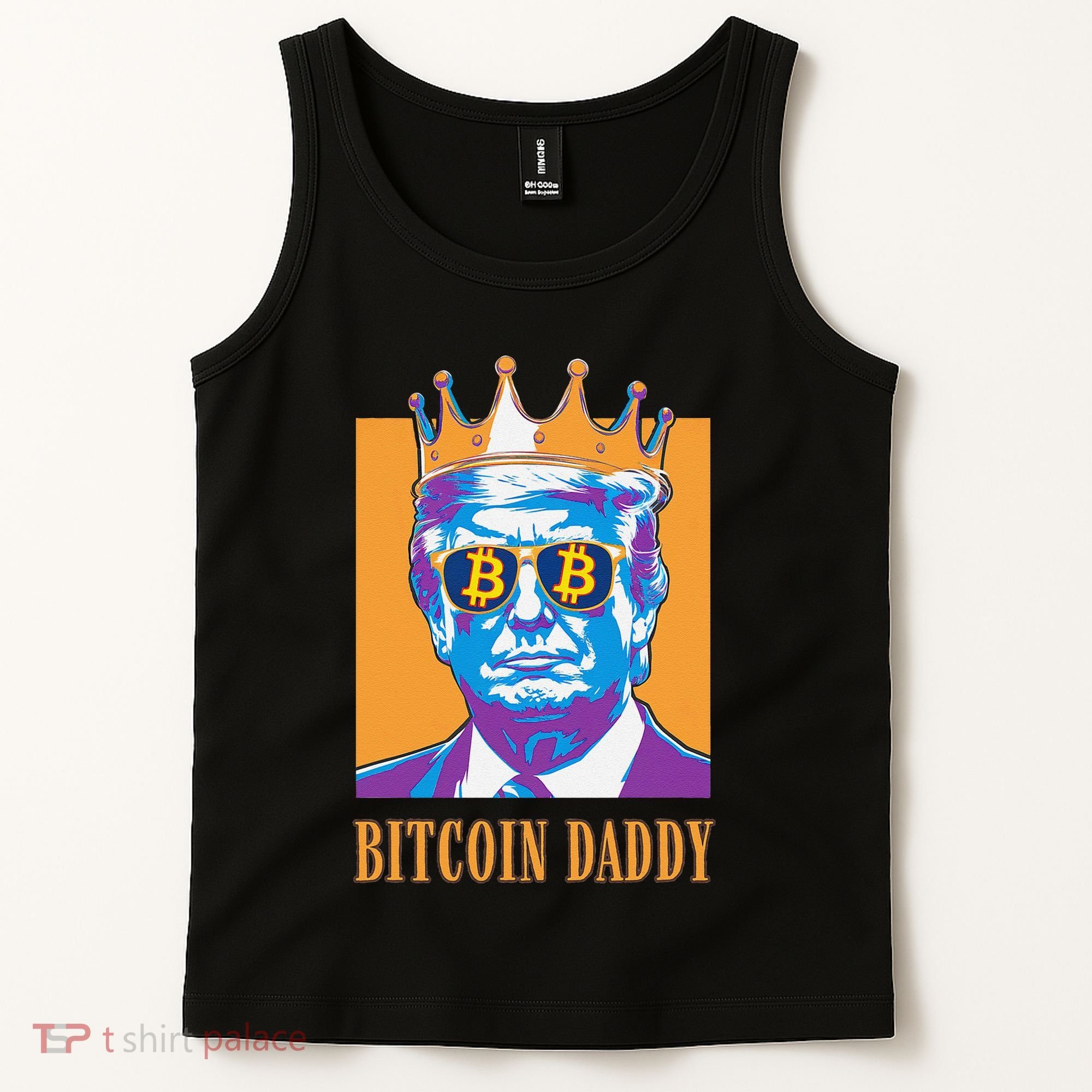 Kawaii Bitcoin Daddy Trump Crypto King Bitcoin Chill Bullrun Tank Top