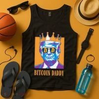 Kawaii Bitcoin Daddy Trump Crypto King Bitcoin Chill Bullrun Tank Top thumb 4