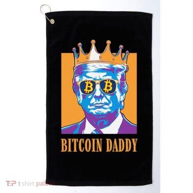 Kawaii Bitcoin Daddy Trump Crypto King Bitcoin Chill Bullrun Golf Towel