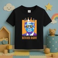 Kawaii Bitcoin Daddy Trump Crypto King Bitcoin Chill Bullrun Toddler T-Shirt thumb 3