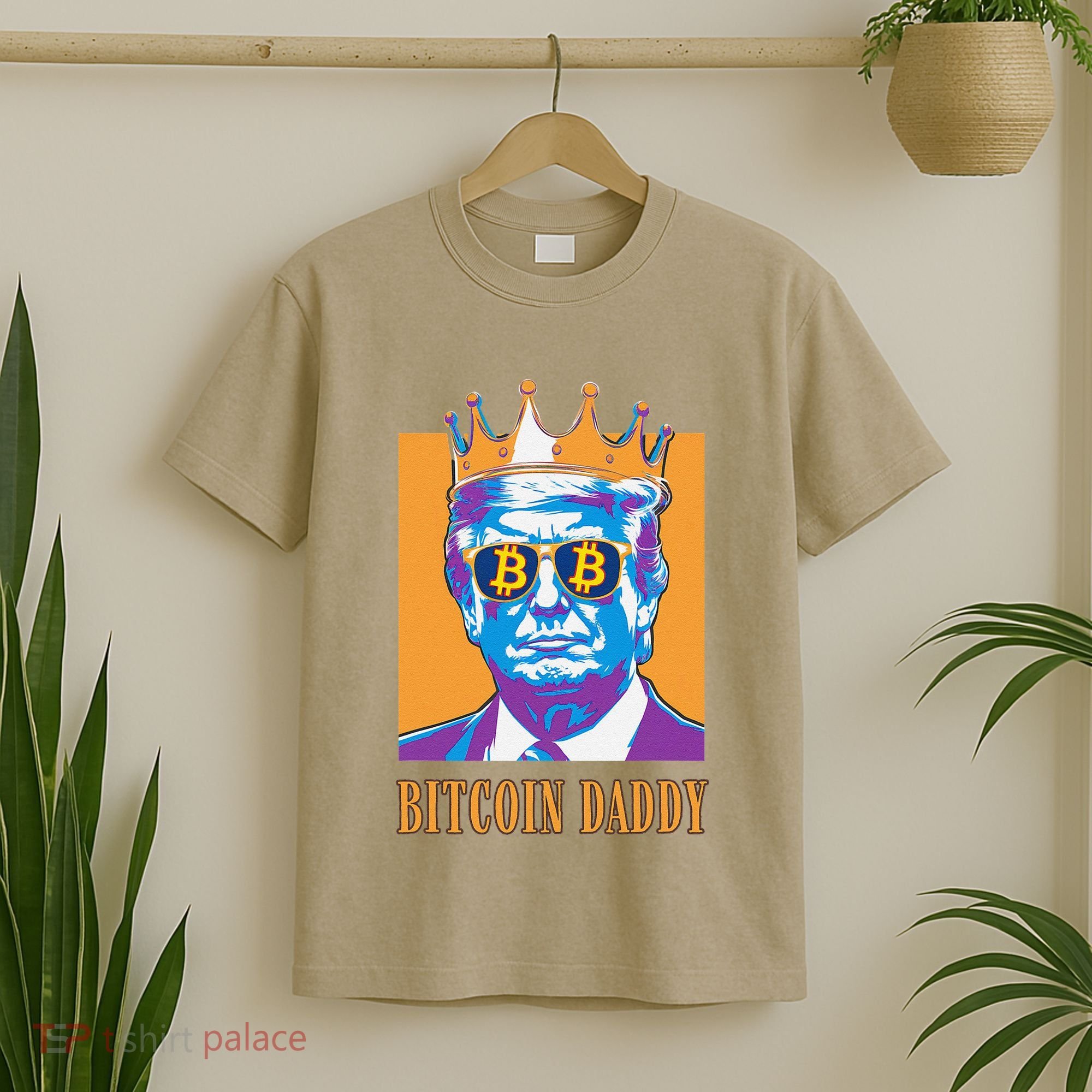 Kawaii Bitcoin Daddy Trump Crypto King Bitcoin Chill Bullrun T-Shirt