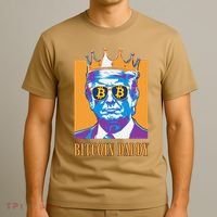 Kawaii Bitcoin Daddy Trump Crypto King Bitcoin Chill Bullrun T-Shirt thumb 3