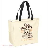 Kitty Biscuits Fluffy Purrfect Since 1963 Tote Bag thumb 2