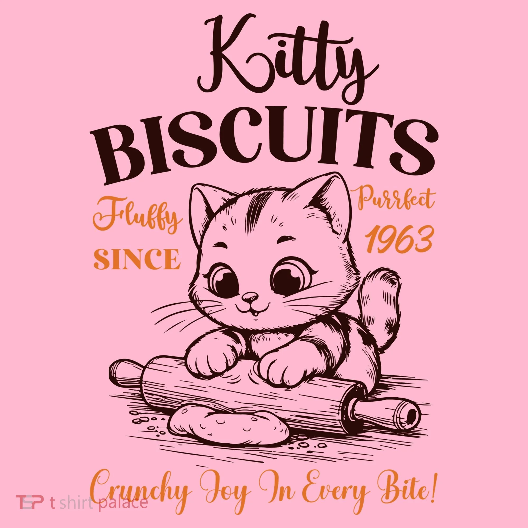 Kitty Biscuits Fluffy Purrfect Since 1963 Coaster