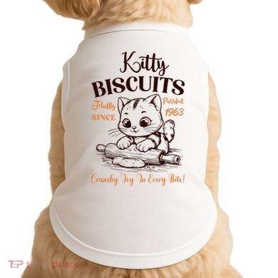 Kitty Biscuits Fluffy Purrfect Since 1963 Doggie Tank