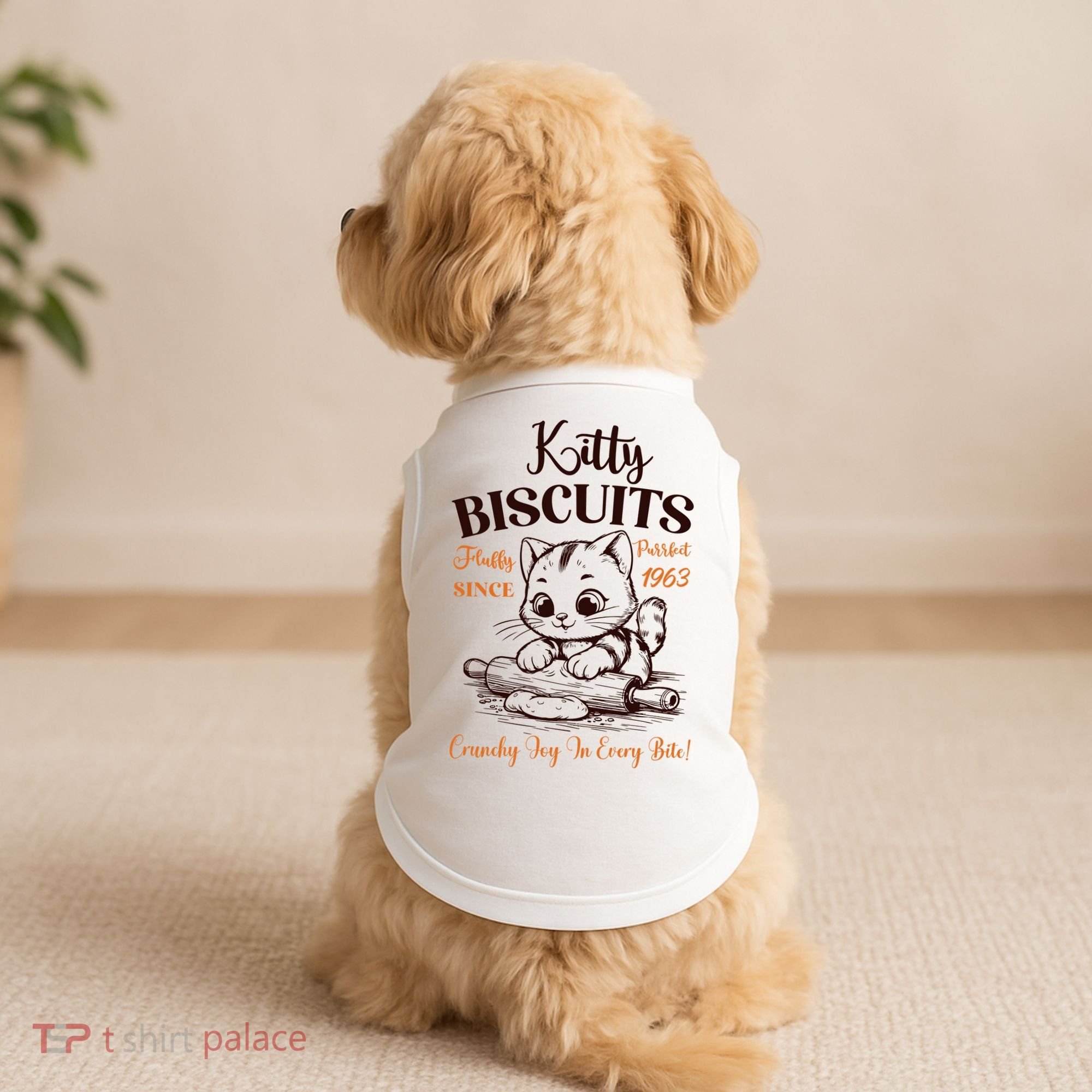 Kitty Biscuits Fluffy Purrfect Since 1963 Doggie Tank