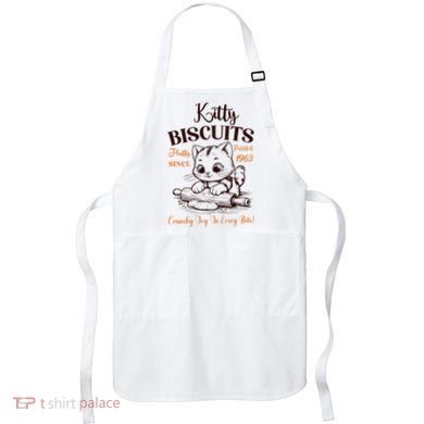 Kitty Biscuits Fluffy Purrfect Since 1963 Apron