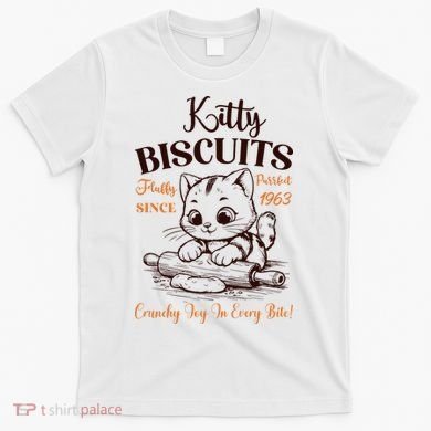 Kitty Biscuits Fluffy Purrfect Since 1963 T-Shirt
