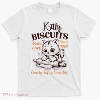 Kitty Biscuits Fluffy Purrfect Since 1963 T-Shirt thumb 0