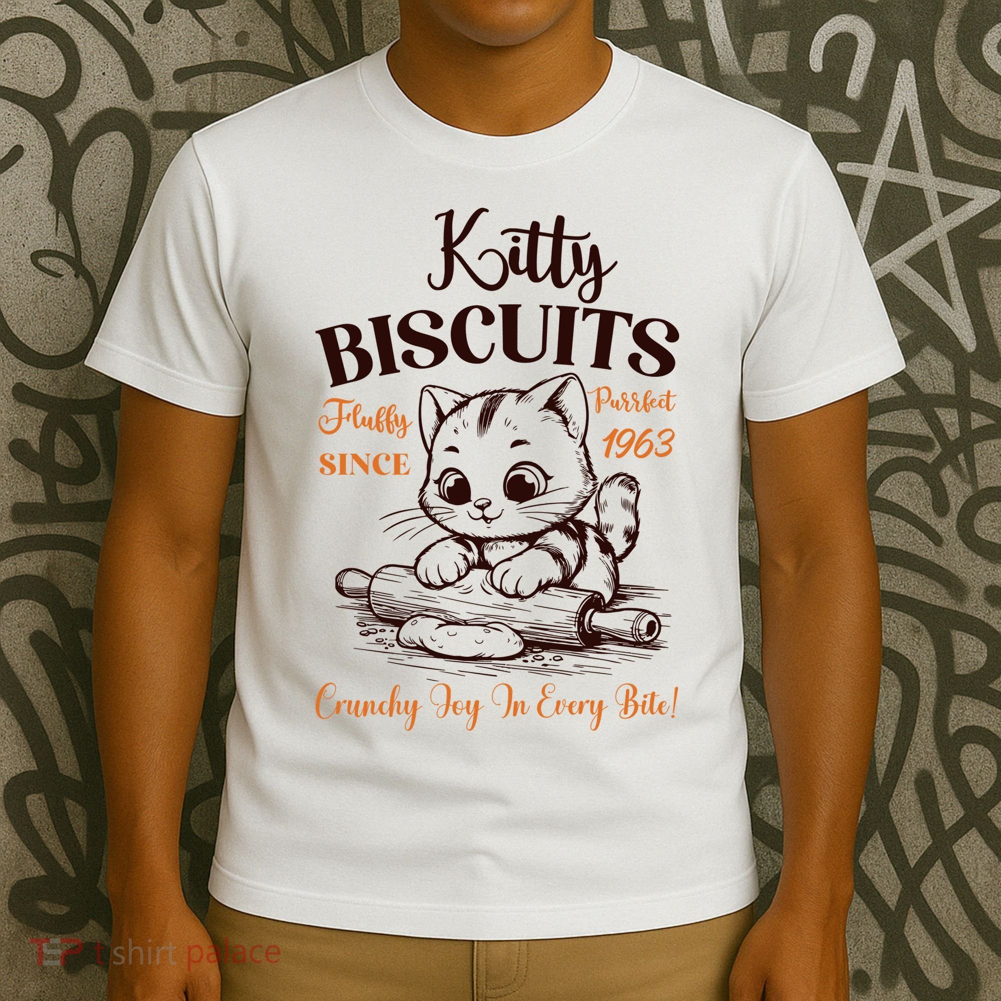 Kitty Biscuits Fluffy Purrfect Since 1963 T-Shirt