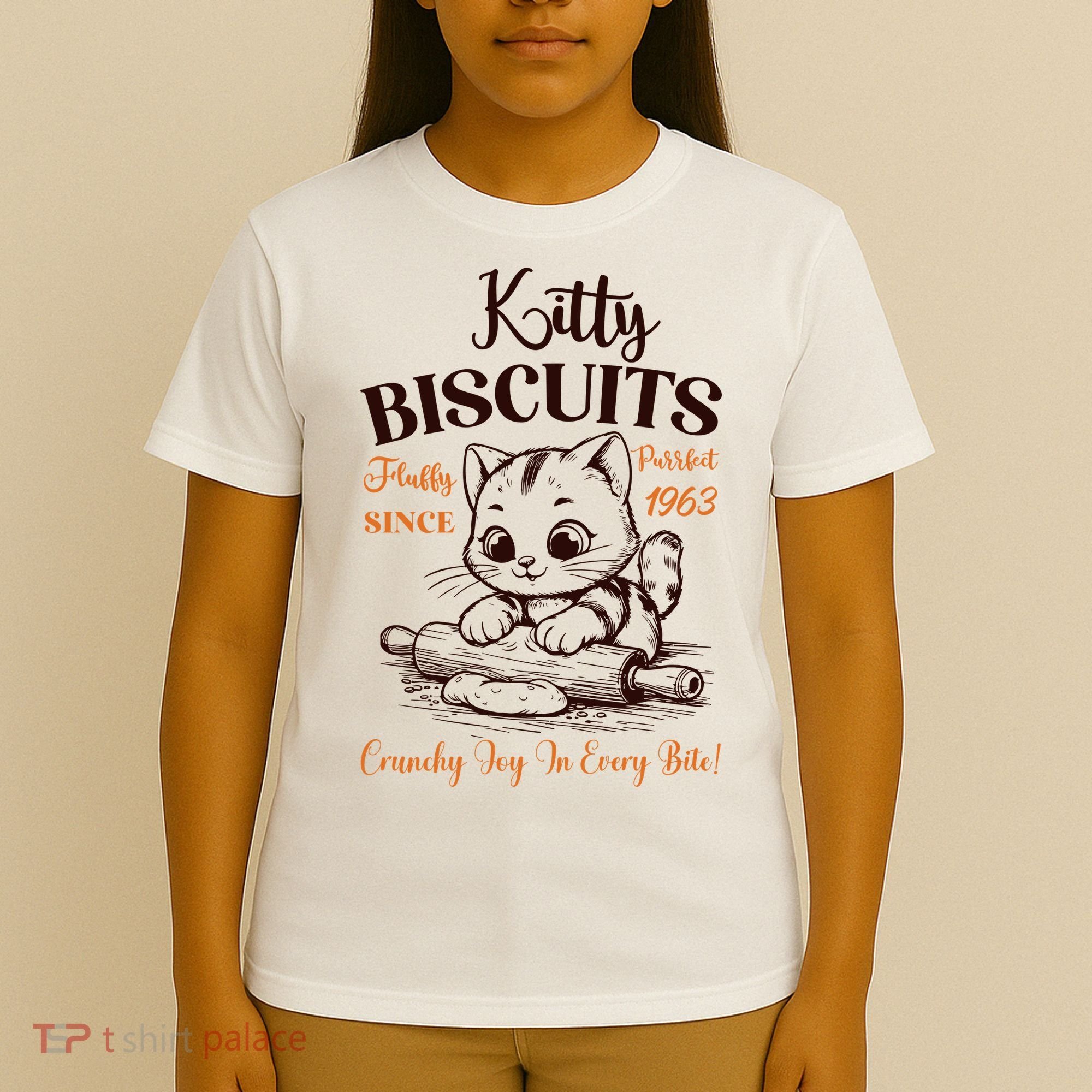 Kitty Biscuits Fluffy Purrfect Since 1963 T-Shirt