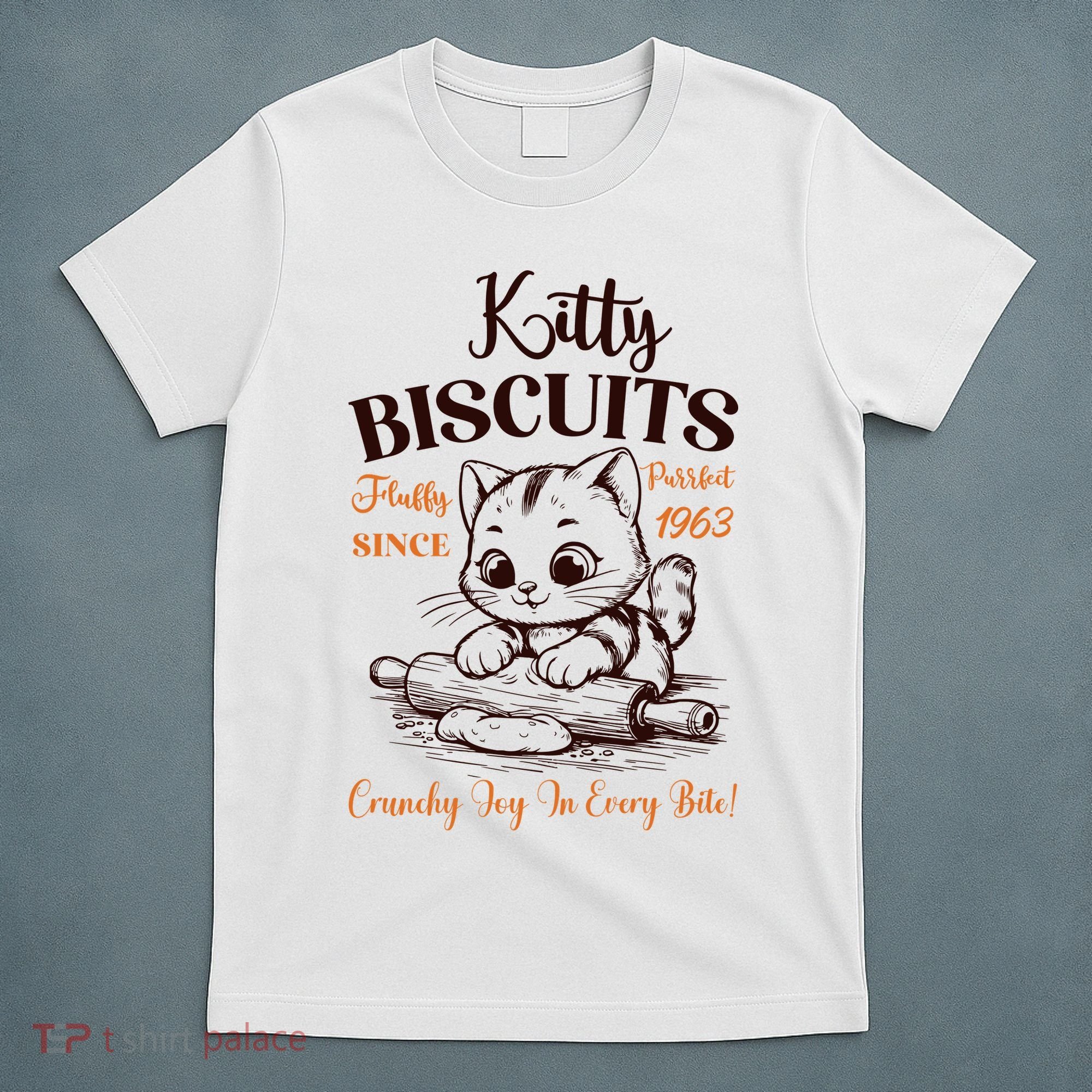 Kitty Biscuits Fluffy Purrfect Since 1963 T-Shirt