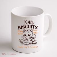 Kitty Biscuits Fluffy Purrfect Since 1963 Coffee Mug thumb 1