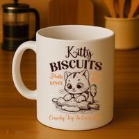 Kitty Biscuits Fluffy Purrfect Since 1963 Coffee Mug thumb 4