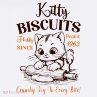 Kitty Biscuits Fluffy Purrfect Since 1963 Coffee Mug thumb 5