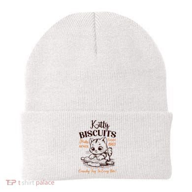Kitty Biscuits Fluffy Purrfect Since 1963 Beanie