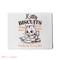 Kitty Biscuits Fluffy Purrfect Since 1963 Mousepad thumb 0
