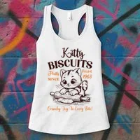 Kitty Biscuits Fluffy Purrfect Since 1963 Women's Tank Top thumb 3