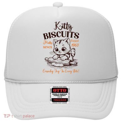 Kitty Biscuits Fluffy Purrfect Since 1963 Hat