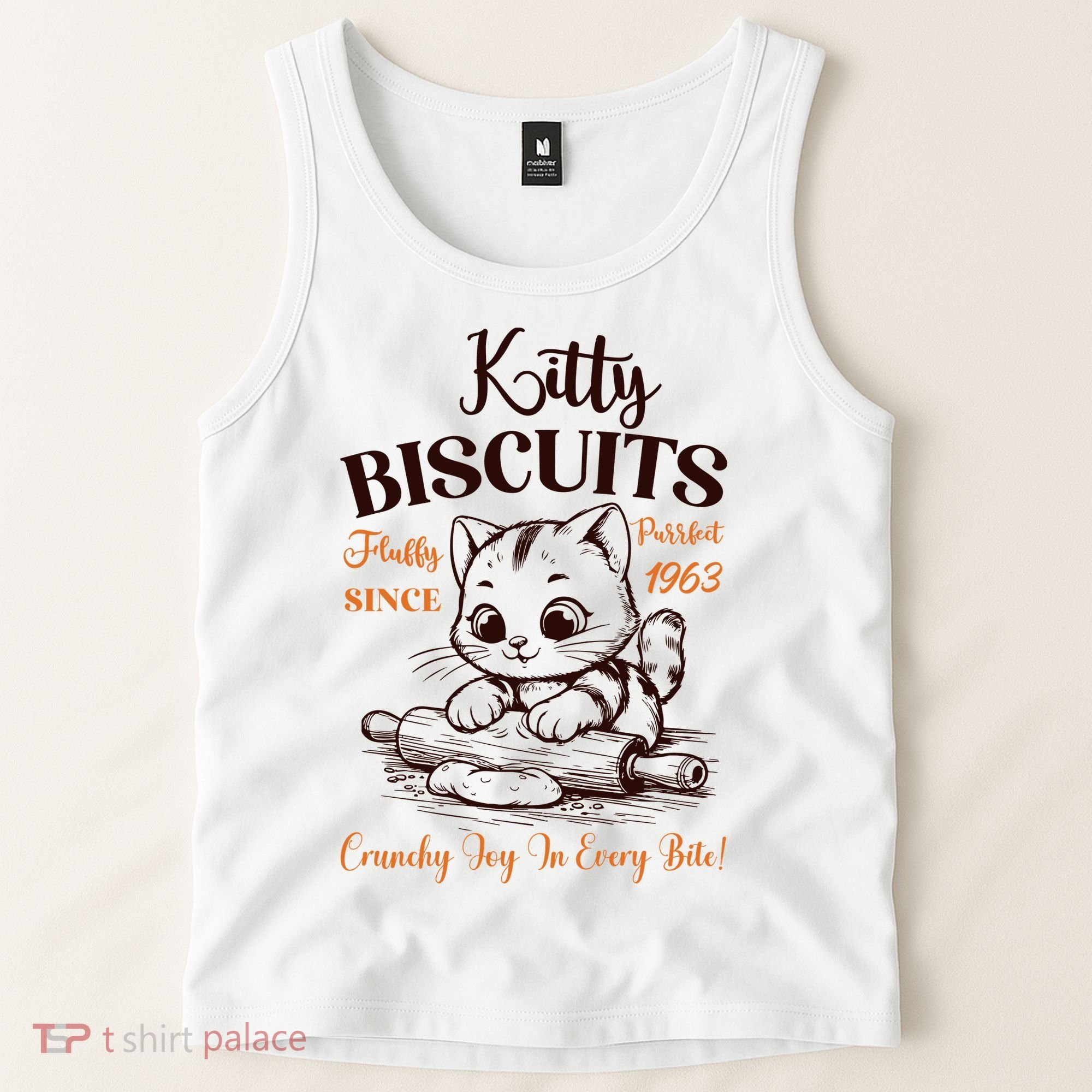 Kitty Biscuits Fluffy Purrfect Since 1963 Tank Top