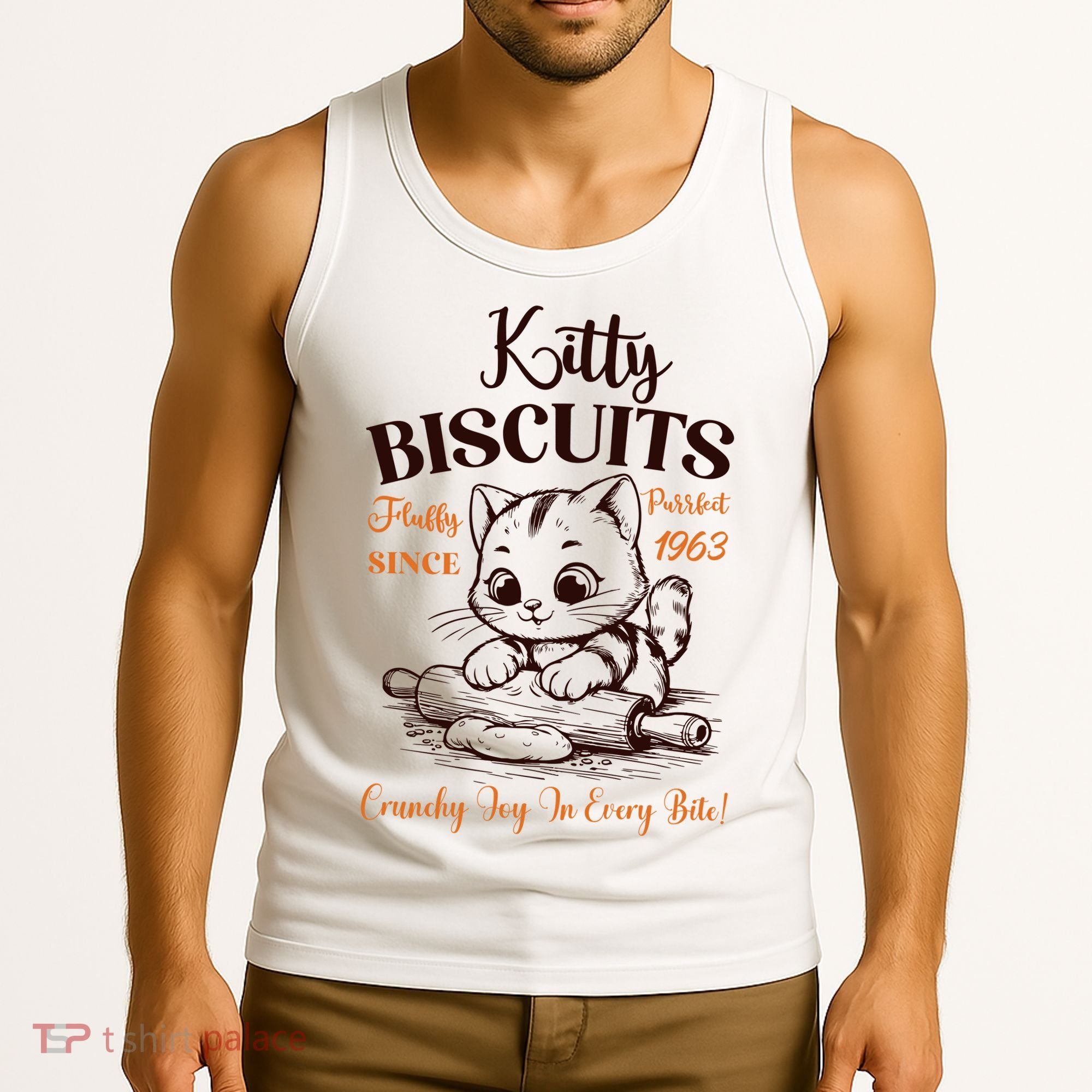 Kitty Biscuits Fluffy Purrfect Since 1963 Tank Top