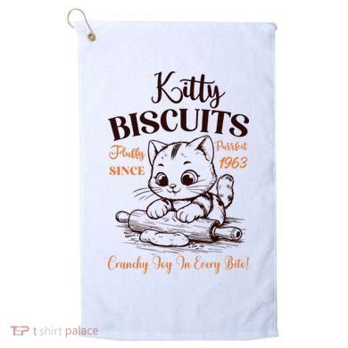 Kitty Biscuits Fluffy Purrfect Since 1963 Golf Towel