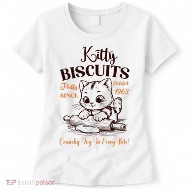 Kitty Biscuits Fluffy Purrfect Since 1963 Women's T-Shirt
