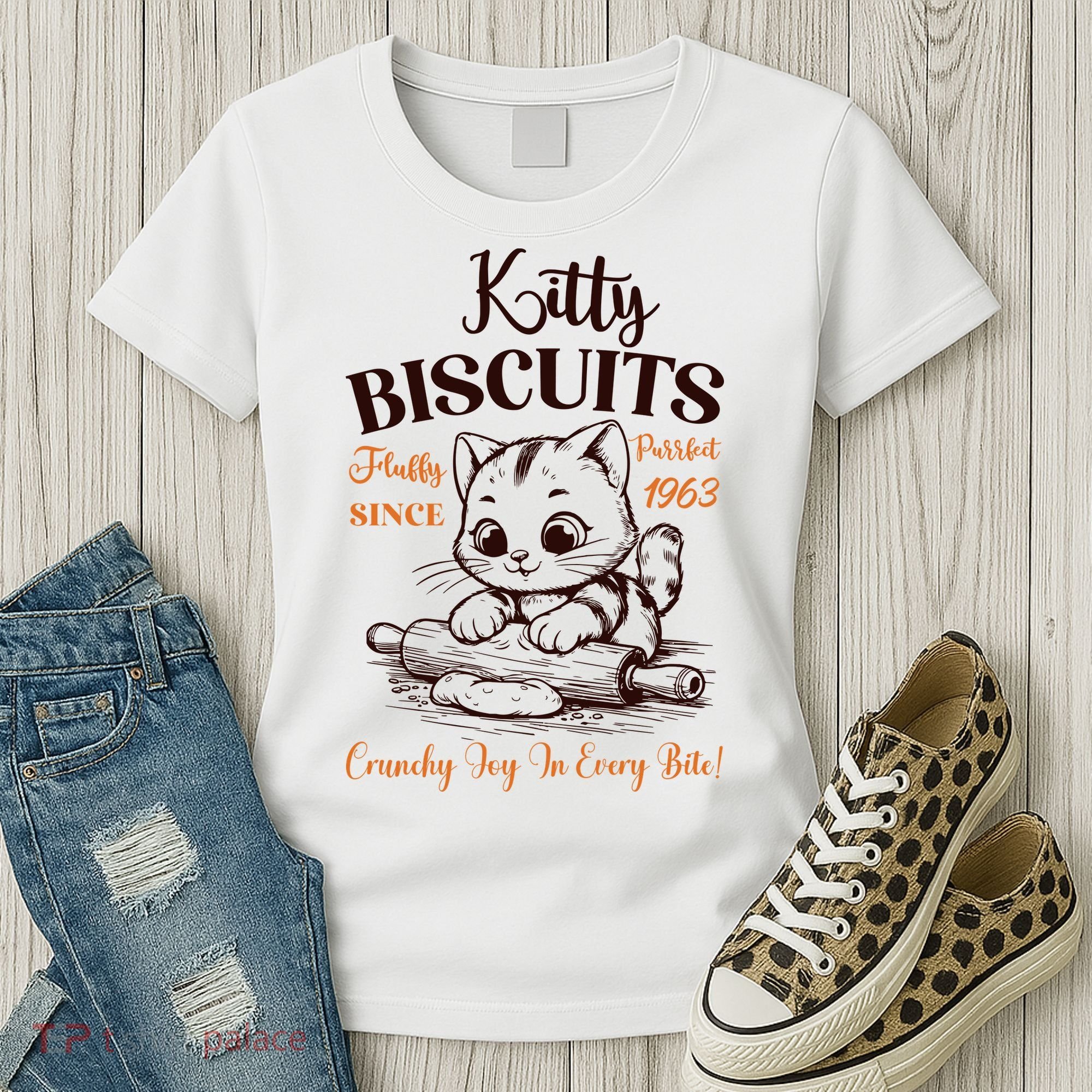 Kitty Biscuits Fluffy Purrfect Since 1963 Women's T-Shirt