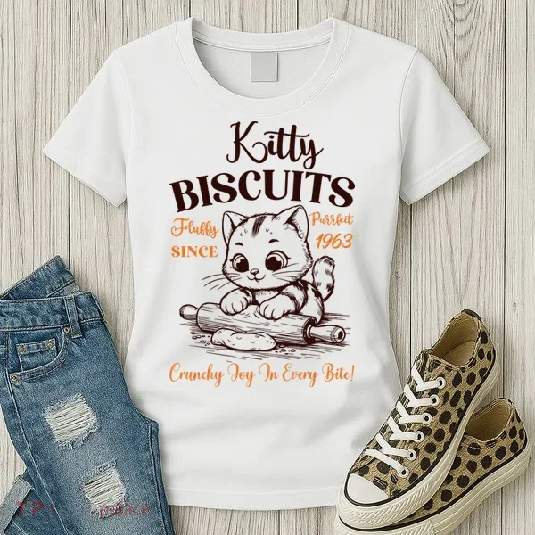 Kitty Biscuits Fluffy Purrfect Since 1963 Women's T-Shirt