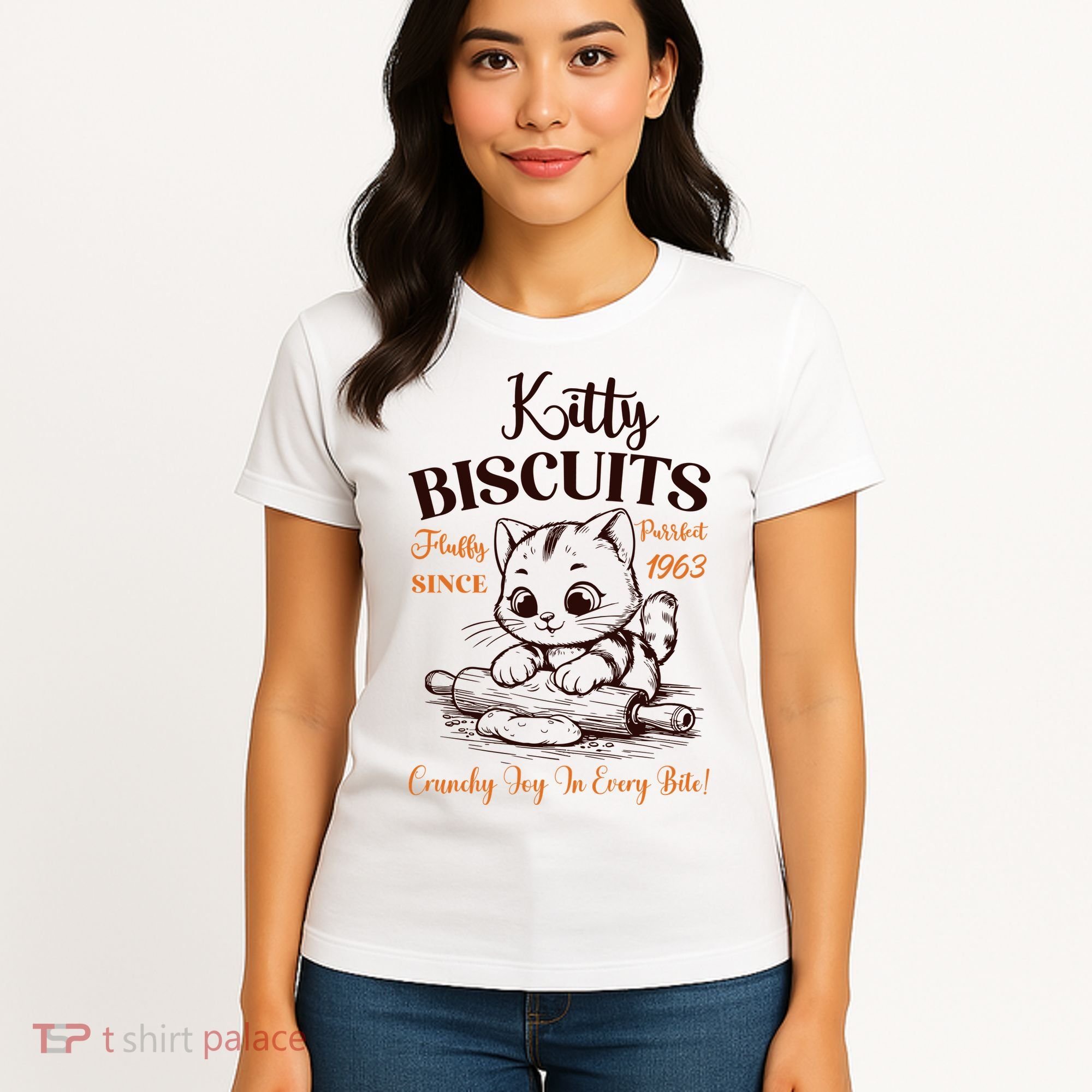 Kitty Biscuits Fluffy Purrfect Since 1963 Women's T-Shirt