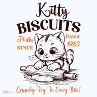 Kitty Biscuits Fluffy Purrfect Since 1963 Women's T-Shirt thumb 6