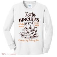 Kitty Biscuits Fluffy Purrfect Since 1963 Kids Long Sleeve Shirt thumb 0