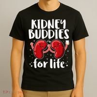 Kidney Buddies For Life Donor Recipient T-Shirt thumb 3